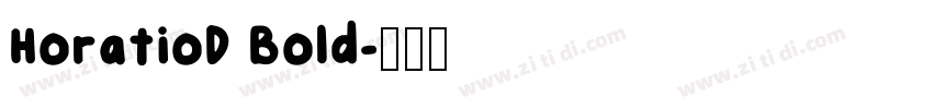 HoratioD Bold字体转换